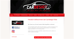 Desktop Screenshot of cardesignfolie.com